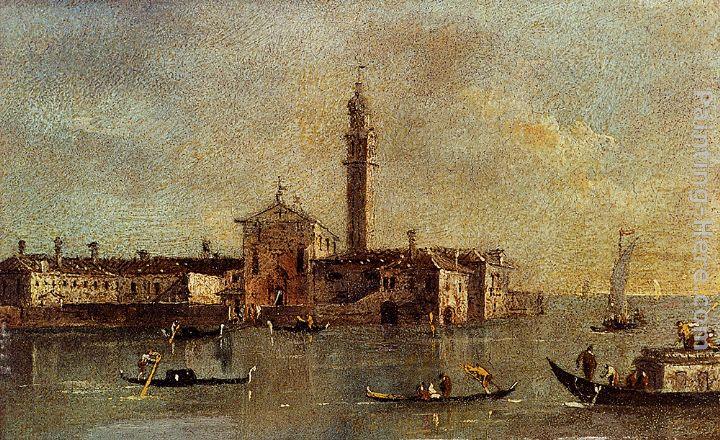 Francesco Guardi View Of The Island Of San Giorgio In Alga, Venice